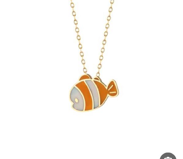 پلاک ماهی مینا کاری