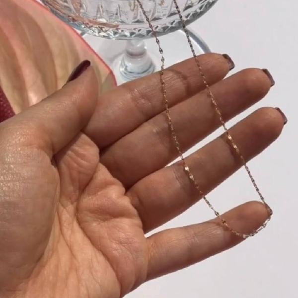 زنجیر طلا مدل پولکی