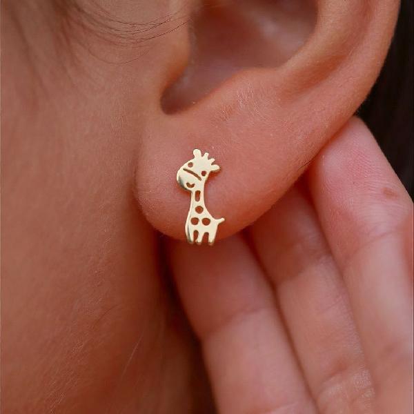 گوشواره طلا زرافه