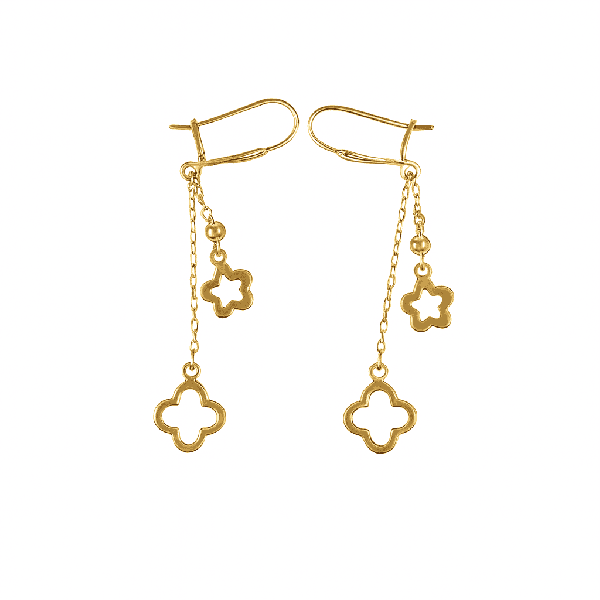 گوشواره طلا مدل آویز ونکیلیف